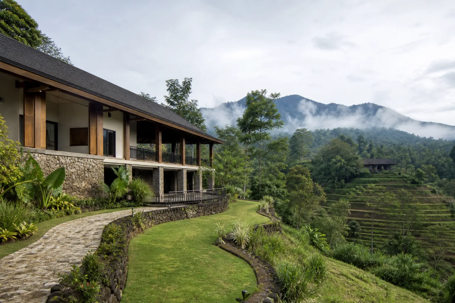 Properti hospitality di kawasan pegunungan tropis Indonesia